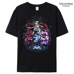 Solo Leveling:Arise Anime peripheral printed pure cotton T-shirt from S to 4XL
