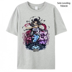 Solo Leveling:Arise Anime peripheral printed pure cotton T-shirt from S to 4XL