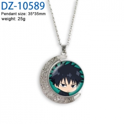 Jujutsu Kaisen Anime Double sided Crystal Rotating Gem Necklace price for 5 pcs