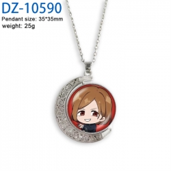 Jujutsu Kaisen Anime Double sided Crystal Rotating Gem Necklace price for 5 pcs