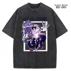 Jujutsu Kaisen Anime peripheral pure cotton washed and worn T-shirt from S to 2XL