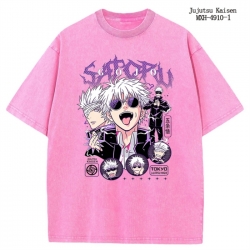 Jujutsu Kaisen Anime peripheral pure cotton washed and worn T-shirt from S to 2XL