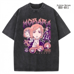 Jujutsu Kaisen Anime peripheral pure cotton washed and worn T-shirt from S to 2XL