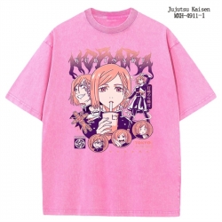 Jujutsu Kaisen Anime peripheral pure cotton washed and worn T-shirt from S to 2XL