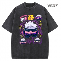 Jujutsu Kaisen Anime peripheral pure cotton washed and worn T-shirt from S to 2XL