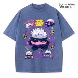 Jujutsu Kaisen Anime peripheral pure cotton washed and worn T-shirt from S to 2XL