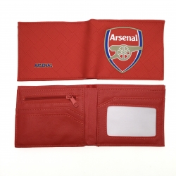 Football Anime peripheral PVC adhesive surface short style folding wallet